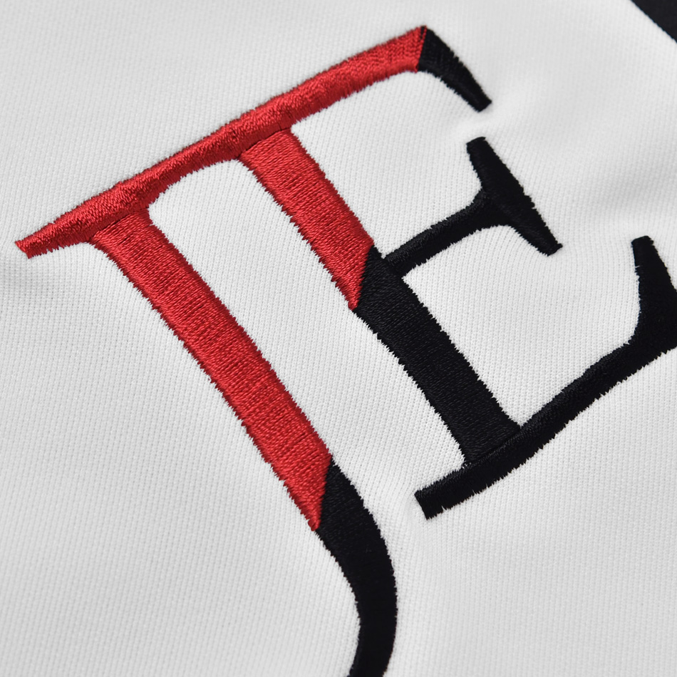 tシャツ メンズ カットソー 半袖 ロゴ 刺繍 ポンチ クルーネック サーフ系 オラオラ系 お兄系 ジムウエア ゴルフウエア 春夏秋 白 黒 ホワイト ブラック M L XL | EVOLUTION | 14