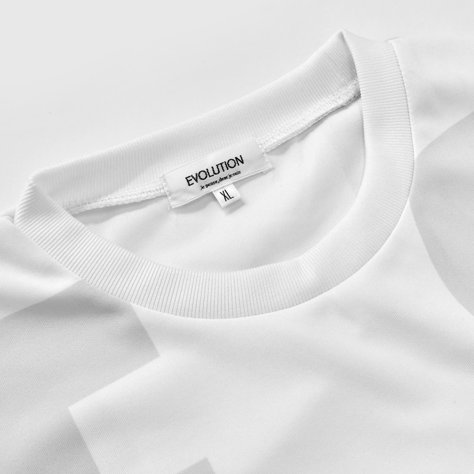 tシャツ メンズ 半袖 ロゴ 刺繍 ポンチ クルーネック モード オラオラ系 お兄系 ジムウエア ゴルフウエア 春夏秋 白 黄色 黒 ホワイト イエロー ブラック M L XL | EVOLUTION | 15