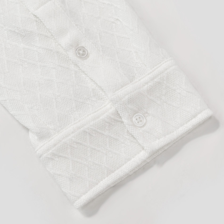 シャツ メンズ ニット カジュアル  無地 ストレッチ 七分袖 タイト 春夏秋 サーフ系 オラオラ系 白 緑 青 黒 ホワイト グリーン サックスブルー ブラック M L XL | EVOLUTION | 18