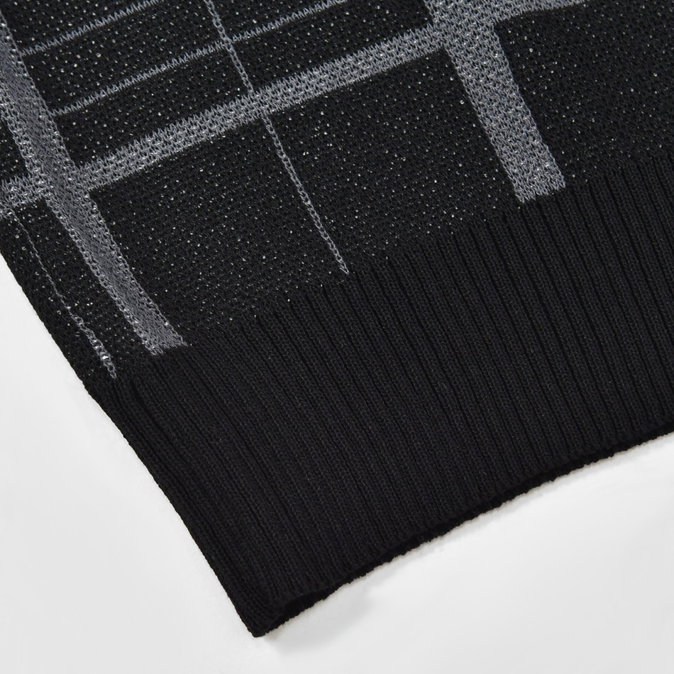 サマーニット メンズ Tシャツ 半袖 ロゴ 春夏秋 韓国ファッション モード系 サーフ オラオラ ビター カジュアル 白 黒 ホワイト グレー ブラック ロゴ M L XL | EVOLUTION | 15