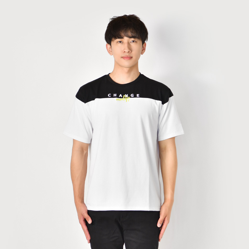 Tシャツ メンズ 半袖 ロゴ プリント 刺繍 クルーネック 春夏秋 ストリート サーフ モード系 ビター系 オラオラ系 ゴルフウエア 白 黒 ホワイト ブラック M L XL | EVOLUTION | 08