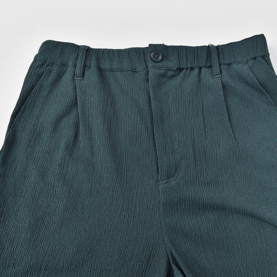 パンツ メンズ イージーパンツ テーパードパンツ 薄手 セットアップ(別売) 楊柳 春夏秋 モード 韓国ファッション アイボリー グリーン ブラック 白 黒 M L XL | EVOLUTION | 18