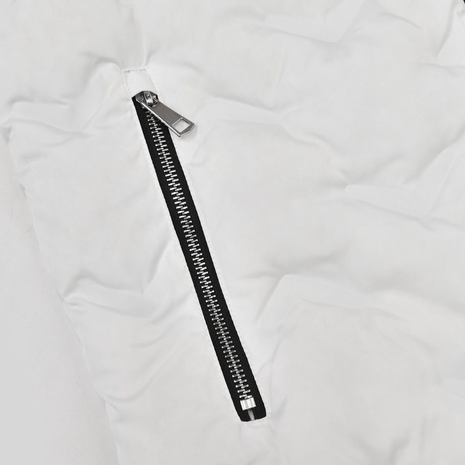 ダウンベスト メンズ シームレス 撥水加工 秋 冬 ノースリーブ 袖なし 無地 モード系 アウトドア系 サーフ系 ビター系 白 黒 ホワイト カーキ ブラック M L XL | EVOLUTION | 18