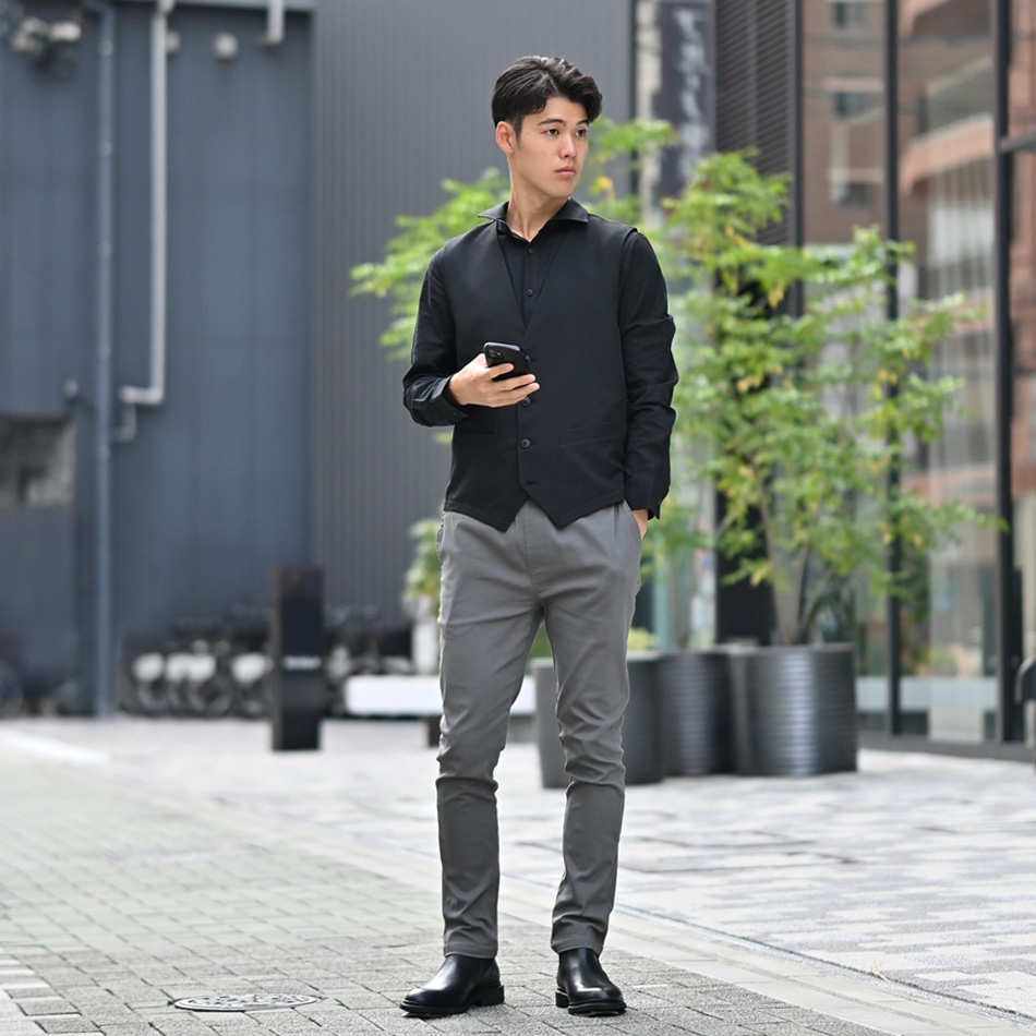 ベスト メンズ ジレ スーツ 紺 黒 ストレッチ カジュアル ビジネス 大きいサイズ 小さいサイズ 春 秋 オールシーズン 入学式 結婚式 卒業式 成人式 34106 |  | 12