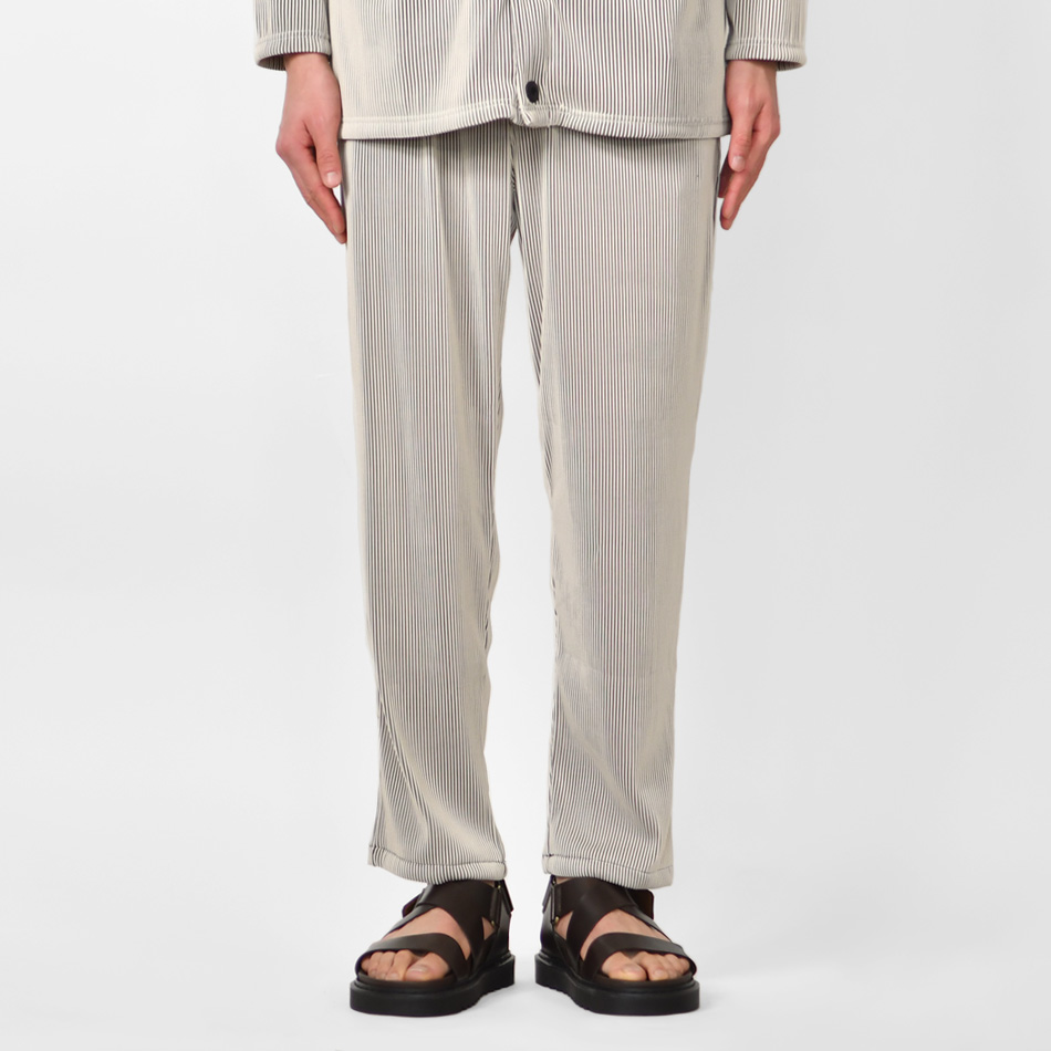 イージーパンツ メンズ リラックスパンツ プリーツ ストレッチ ユニセックス 春秋冬 ビター系 韓国ファッション 白 黒 ベージュ ブラック ブラウン M L XL | EVOLUTION | 17