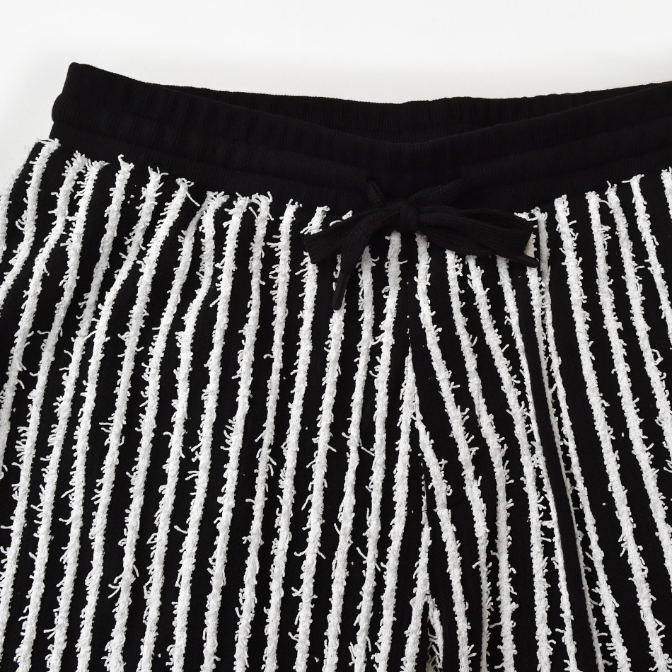 ハーフパンツ メンズ ショートパンツ セットアップ(別売) ハーパン メッシュ ストライプ 夏 モード 韓国ファッション サーフ系 白 黒 ホワイト ブラック M L XL | EVOLUTION | 12