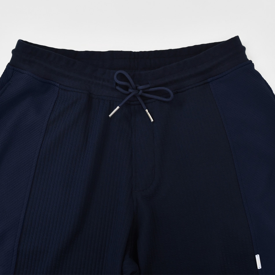 ハーフパンツ メンズ ショートパンツ ハーパン 無地 総額 春夏 ストリート系 膝丈 膝上丈 ホワイト オレンジ ネイビー ブラック 白 黒 ジャガード M L XL | EVOLUTION | 20