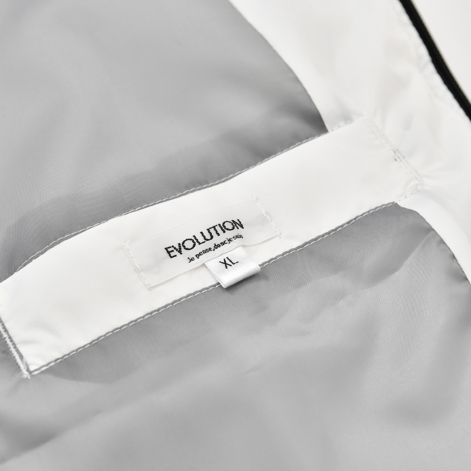 ダウンジャケット メンズ 中綿 シームレス 合皮 フェイクレザー 撥水 韓国ファッション モード系 ビター系 白 黒 ホワイト カーキ ブラック M L XL LL 2L | EVOLUTION | 20