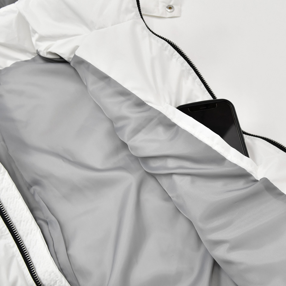 ダウンベスト メンズ シームレス 撥水加工 秋冬 フード取り外し可 無地 モード アウトドア サーフ 暖かい 軽い 細身 タイト 白 黒 ホワイト ブラック M L XL |  | 14