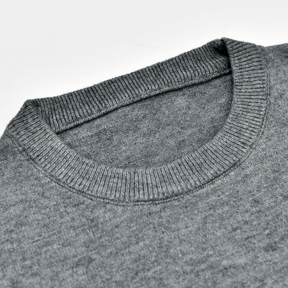 ニット メンズ セーター クルーネック ミドルゲージ 無地 ゴルフウエア ビジネス モード系 韓国ファッション 紺 黒 グレー ネイビー ブラック 無地 M L XL | EVOLUTION | 14