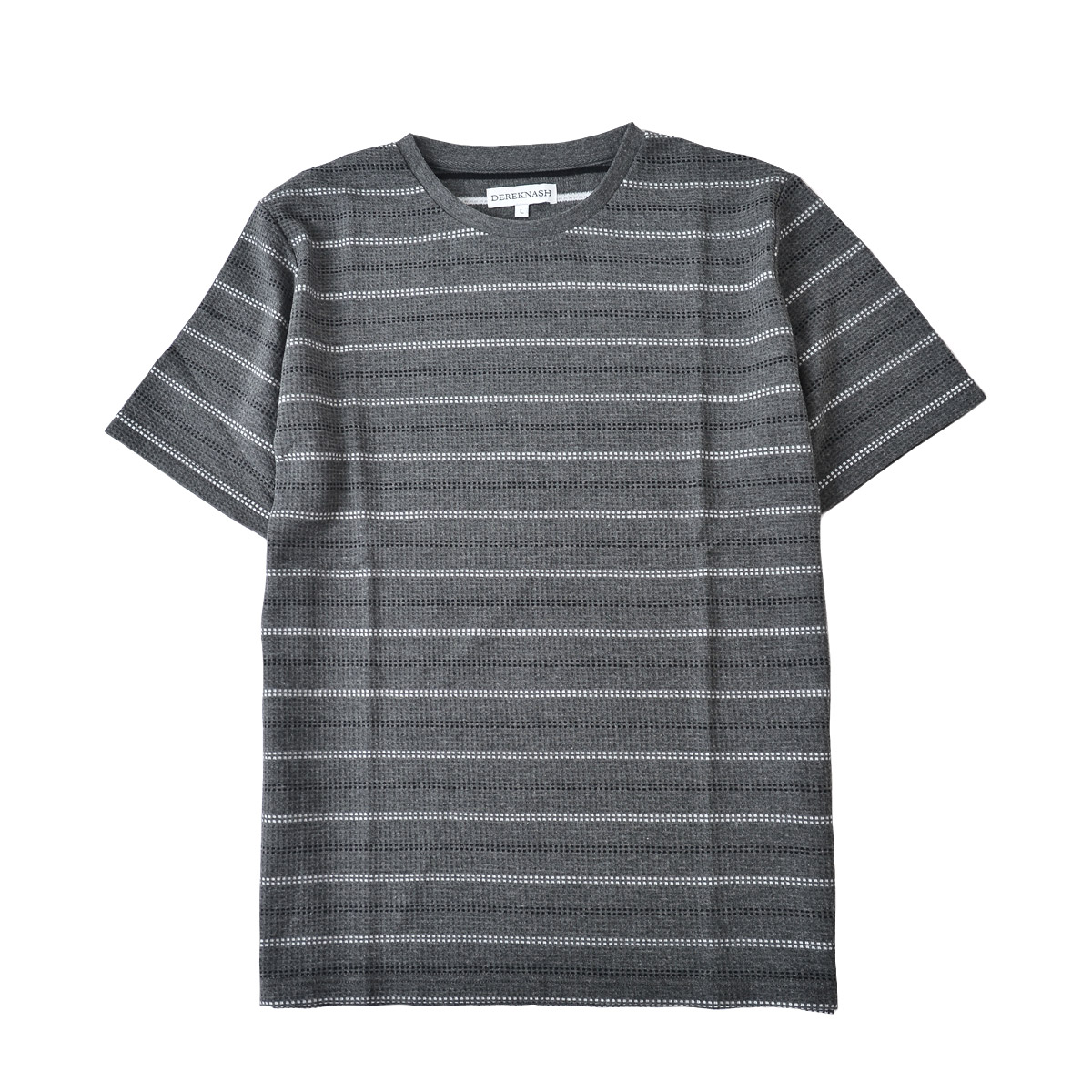 【メーカー応援】Tシャツ メンズ 半袖 接触冷感 Vネック クルーネック ボーダー 杢 コロナ 訳あり 支援 M L XL LL 2L |  | 06