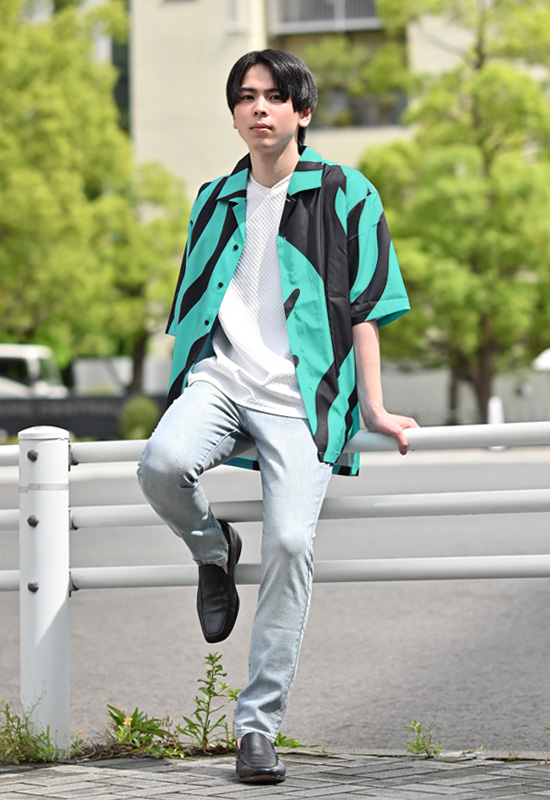 カジュアルシャツ メンズ 半袖 総柄 開襟シャツ セットアップ(別売) 白 黒 ホワイト ブラック グリーン 豹柄 ゼブラ ペイズリー M L XL LL 2L 51235 51237 51239 |  | 14