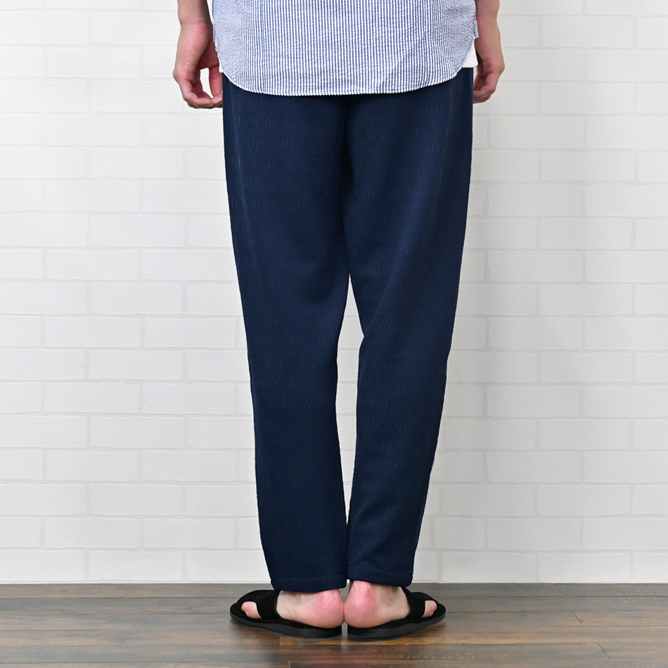 スラックス メンズ イージーパンツ テーパードパンツ サマーパンツ ジャガード ストレッチ セットアップ(別売) 白 紺 黒 ホワイト ネイビー ブラック M L XL |  | 15