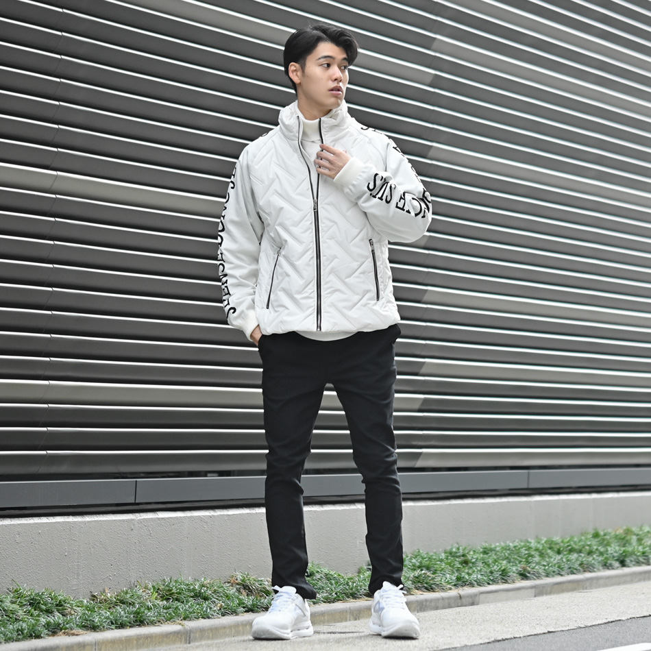 ダウンジャケット メンズ 機能中綿 シームレス ニットコンビ カジュアル ストリート 切替 暖かい 軽い ホワイト カーキ ブラック 白 黒 M L XL LL 2L |  | 08