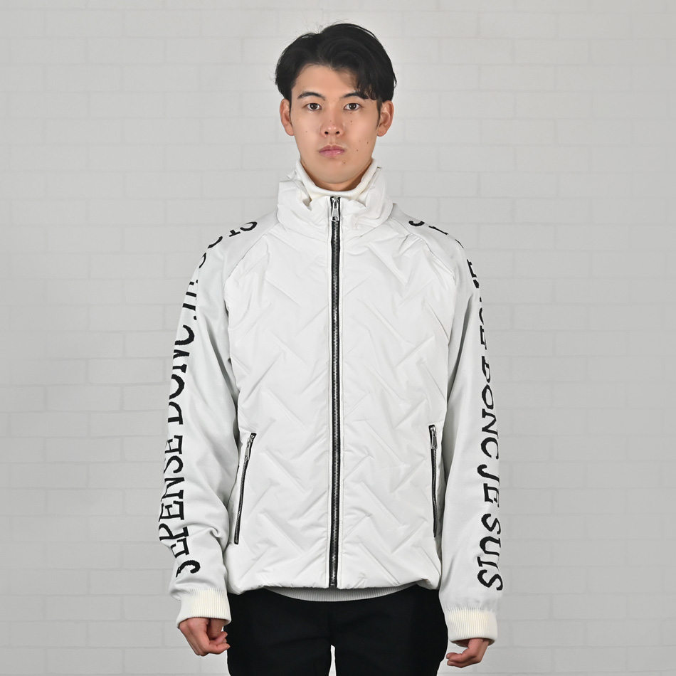 ダウンジャケット メンズ 機能中綿 シームレス ニットコンビ カジュアル ストリート 切替 暖かい 軽い ホワイト カーキ ブラック 白 黒 M L XL LL 2L |  | 13