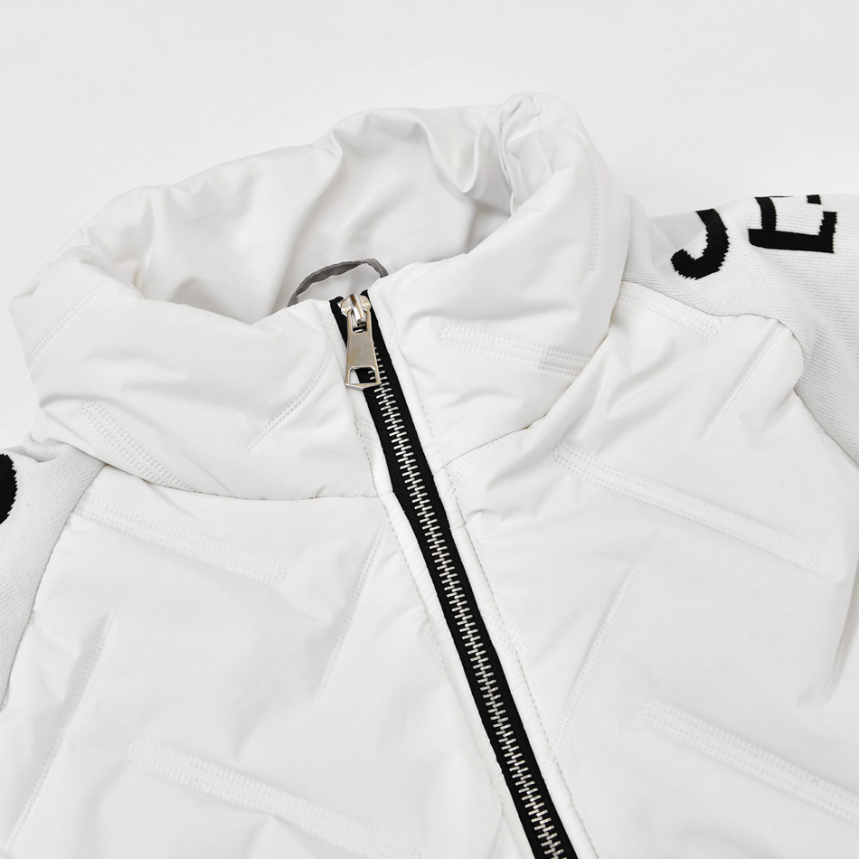 ダウンジャケット メンズ 機能中綿 シームレス ニットコンビ カジュアル ストリート 切替 暖かい 軽い ホワイト カーキ ブラック 白 黒 M L XL LL 2L |  | 15