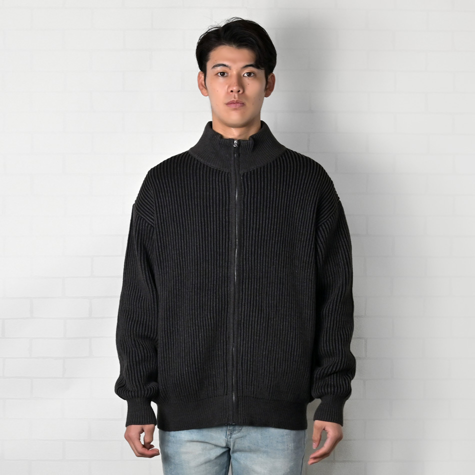 ニットブルゾン メンズ ドライバーズニット ニットジャケット ジップブルゾン セットアップ(別売) 厚手 春秋冬 アイボリー ブラウン ブラック 茶 黒 |  | 12