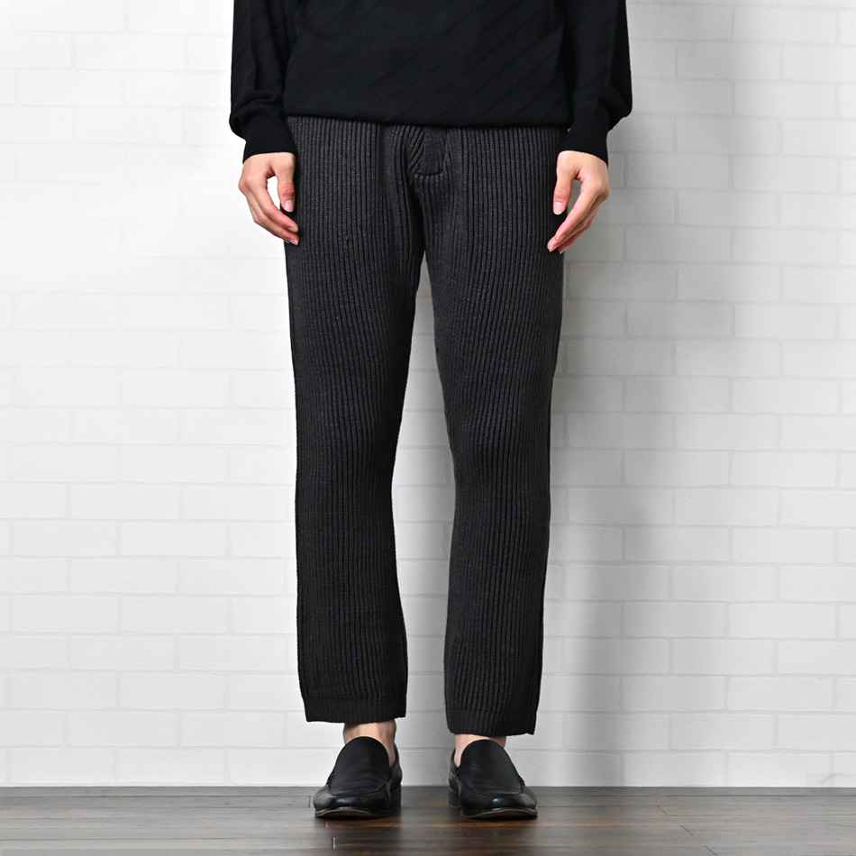 暖パン ニットパンツ メンズ テーパードパンツ イージーパンツ アンクルパンツ 厚手 セットアップ(別売) 春秋冬 アイボリー ブラウン ブラック 茶 黒 秋 冬 |  | 12