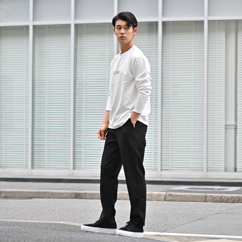 イージーパンツ メンズ テーパードパンツ タックパンツ 1タック ストレッチ セットアップ(別売) 楊柳 秋 春 アイボリー ブラウン ブラック 黒 M L XL LL 2L |  | 11