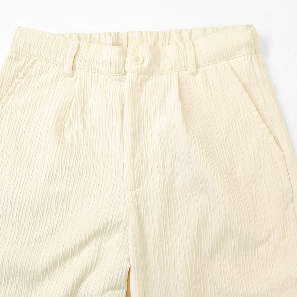 イージーパンツ メンズ テーパードパンツ タックパンツ 1タック ストレッチ セットアップ(別売) 楊柳 秋 春 アイボリー ブラウン ブラック 黒 M L XL LL 2L |  | 15