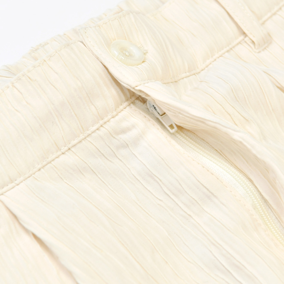 イージーパンツ メンズ テーパードパンツ タックパンツ 1タック ストレッチ セットアップ(別売) 楊柳 秋 春 アイボリー ブラウン ブラック 黒 M L XL LL 2L |  | 17