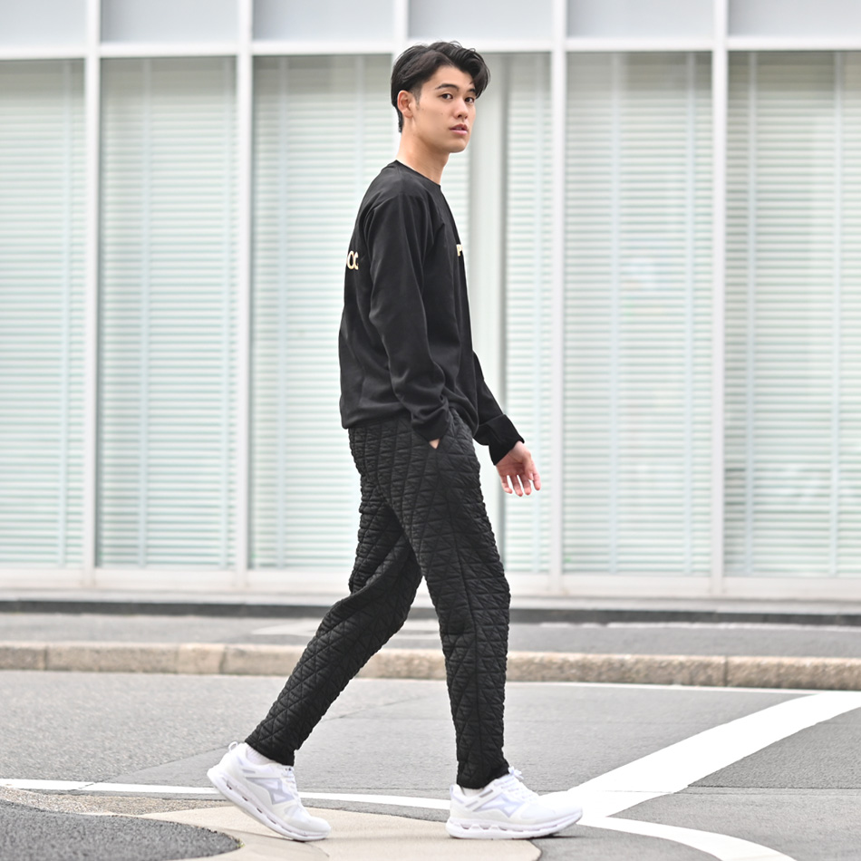 暖パン メンズ キルティングパンツ イージーパンツ テーパードパンツ ストレッチ アウトドア ゴルフ 釣り 春秋冬 ホワイト ブラック 白 黒 M L XL LL 2L |  | 07