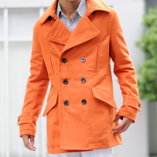 エボリューション EVOLUTION ピーコート メンズ 秋 冬 春 ウール混 オレンジ他 全7色 M L LL 2L XL 53506 |  | 01