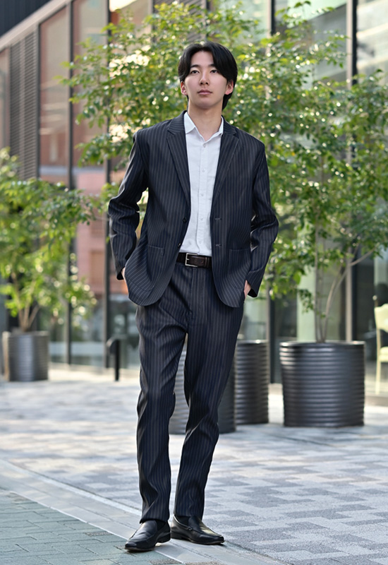 ストレッチパンツ イージーパンツ メンズ テーパード ズボン 無地 細め 細身 春夏秋冬 綺麗め カジュアル ベージュ ダークネイビー ブラック ストライプ 紺 黒 |  | 16