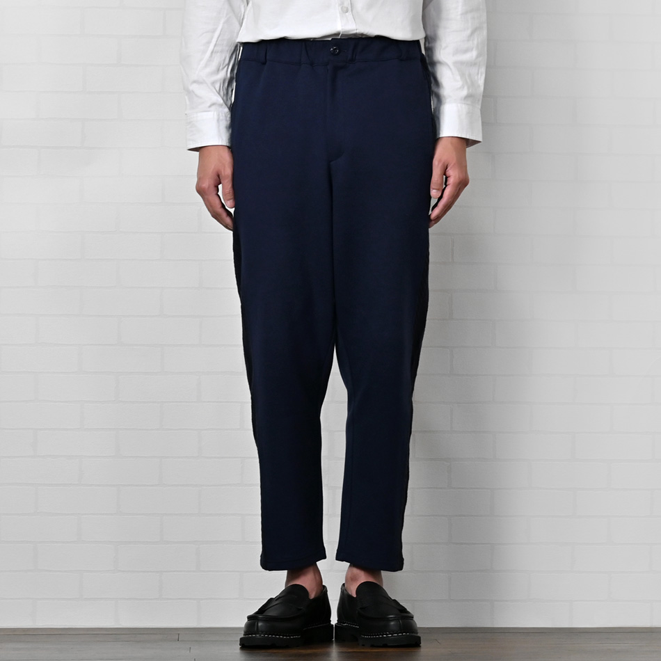 イージーパンツ メンズ テーパードパンツ アンクルパンツ ニット ジャガード織 セットアップ(別売) 春夏秋冬 ネイビー ブラック 紺 黒 テーラード M L XL LL 2L |  | 09