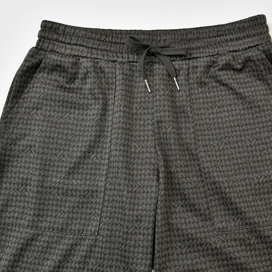 ハーフパンツ メンズ ショートパンツ ハーパン セットアップ(別売) ゴルフウェア 千鳥格子 総柄 ひざ丈 膝上丈 ホワイト ネイビー グレー 白 ストレッチ M L XL | EVOLUTION | 14