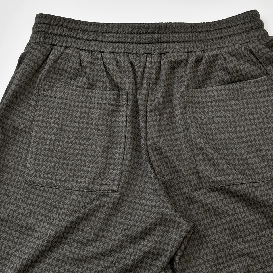 ハーフパンツ メンズ ショートパンツ ハーパン セットアップ(別売) ゴルフウェア 千鳥格子 総柄 ひざ丈 膝上丈 ホワイト ネイビー グレー 白 ストレッチ M L XL | EVOLUTION | 15