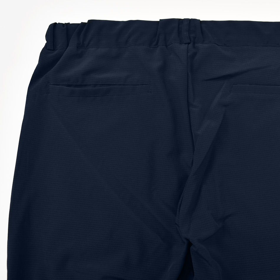 イージーパンツ メンズ テーパード ストレッチ スラックス セットアップ(別売) 軽い 接触冷感 薄手 細め タイト エアーベント 紺 黒 ネイビー ブラック M L XL | EVOLUTION | 15