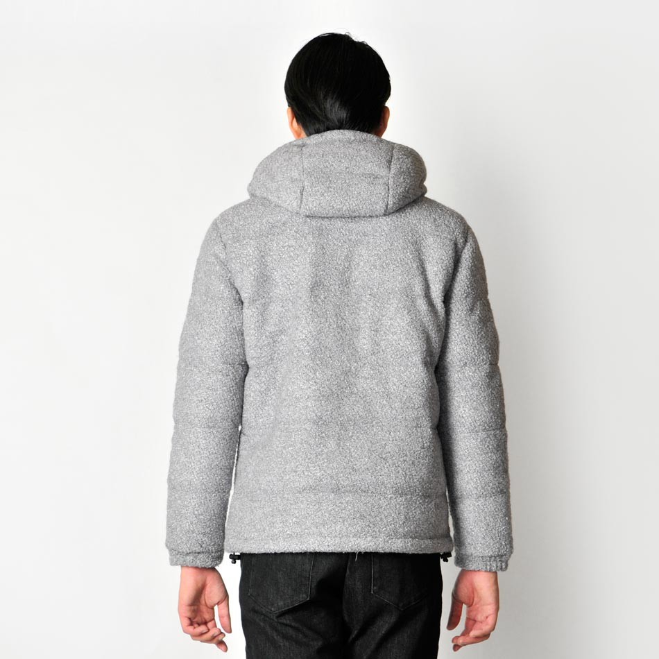 ダウンジャケット メンズ グレー L 中綿 ウール EVOLUTION エボリューション hk エイチケー 81574 | EVOLUTION | 12