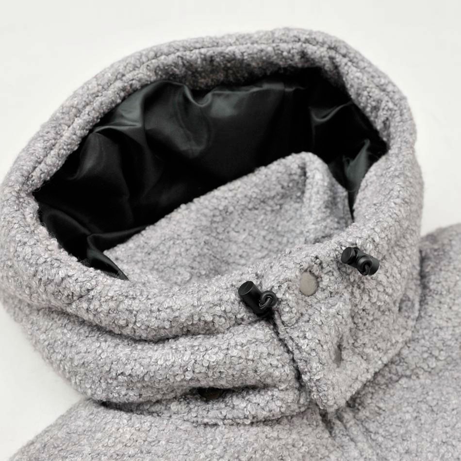 ダウンジャケット メンズ グレー L 中綿 ウール EVOLUTION エボリューション hk エイチケー 81574 | EVOLUTION | 14