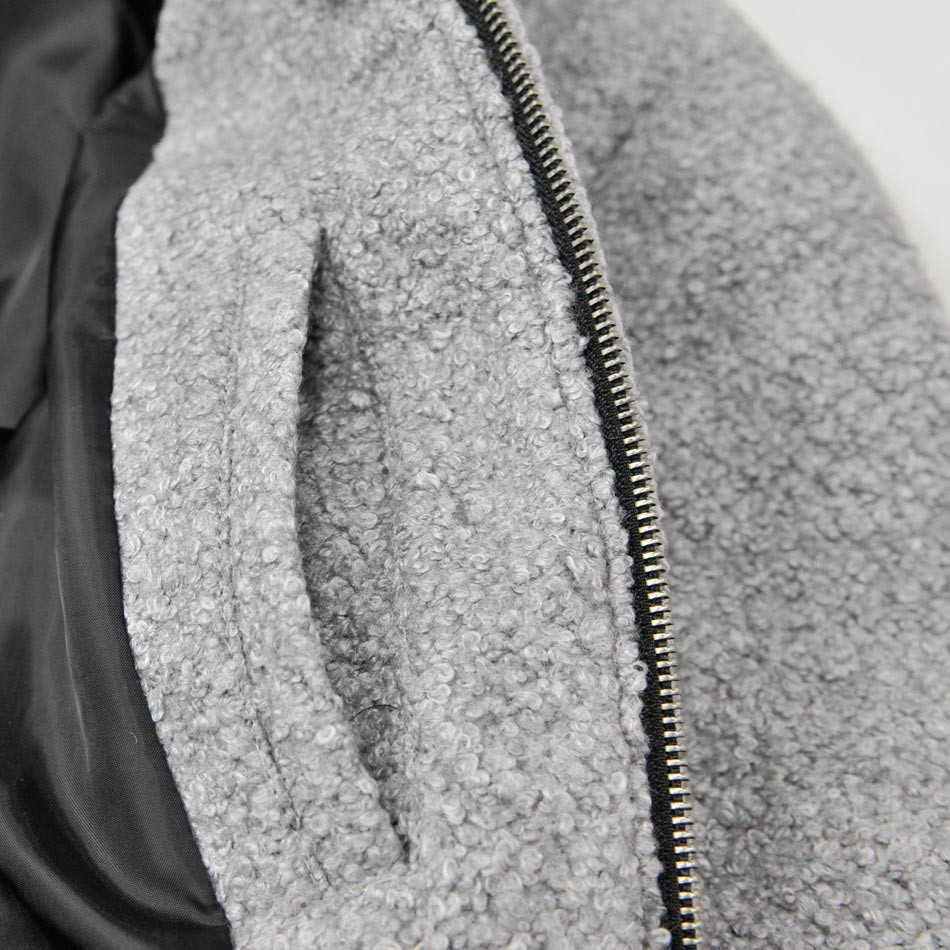 ダウンジャケット メンズ グレー L 中綿 ウール EVOLUTION エボリューション hk エイチケー 81574 | EVOLUTION | 18