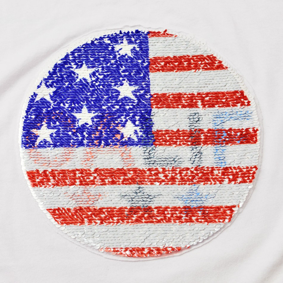 Tシャツ メンズ 白 黒 ホワイト ブラック サーフ スパンコール M L XL LL 2L evolution 91237 91238 | EVOLUTION | 19