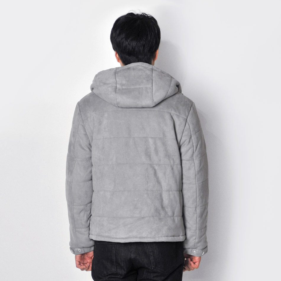 ダウンジャケット メンズ ビッグサイズ 大きいサイズ ベージュ グレー ブラック 黒 M L XL XXL 2L LL 3L 中綿 スエード ストレッチ EVOLUTION エボリューション | EVOLUTION | 07