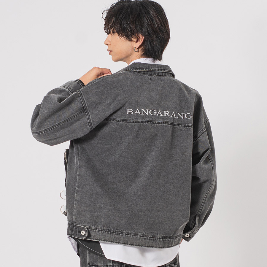 ビッグポケットビッグシルエットGジャン メンズ ビッグシルエット オーバーサイズ ストリート系 韓国ファッション 韓国系 RE730 セブンサーティー | RE730 | 02