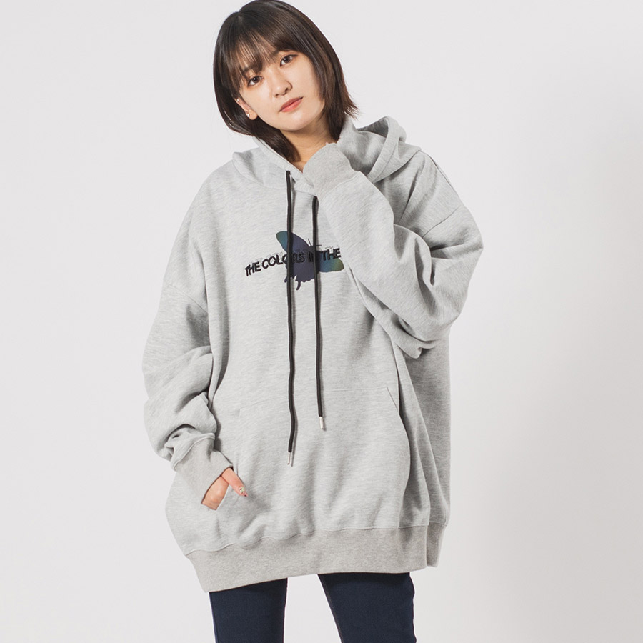 CVCビッグシルエットリフレクターパーカー メンズ ビッグシルエット オーバーサイズ ストリート系 韓国ファッション 韓国系 RE730 セブンサーティー | RE730 | 02