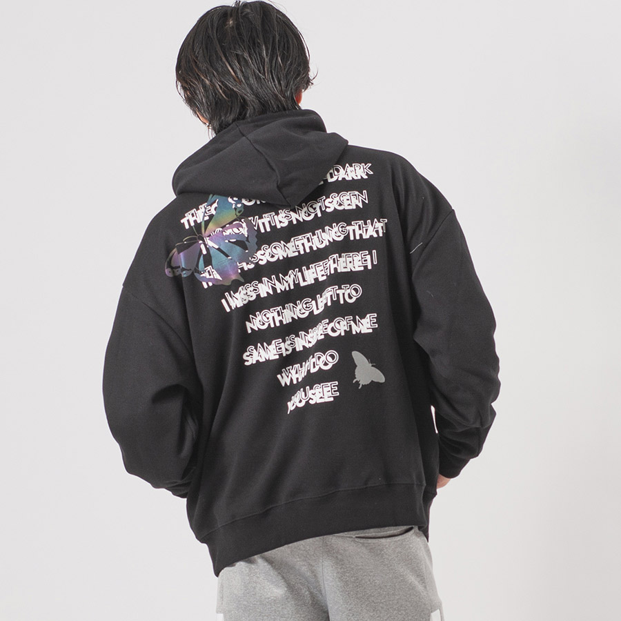 CVCビッグシルエットリフレクターパーカー メンズ ビッグシルエット オーバーサイズ ストリート系 韓国ファッション 韓国系 RE730 セブンサーティー | RE730 | 04