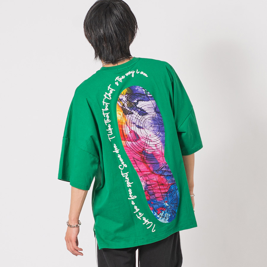 スニーカープリントモンスターシルエットTシャツ メンズ ビッグシルエット オーバーサイズ ストリート系 韓国ファッション 韓国系 RE730 セブンサーティー | RE730 | 02