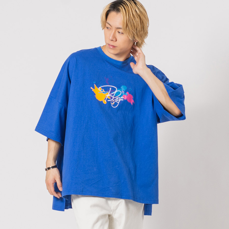 ☆韓国の人気☆【PXG】夏 BATWING ウブン Tシャツ RE730 スニーカープリントモンスターシルエットTシャツ メンズ