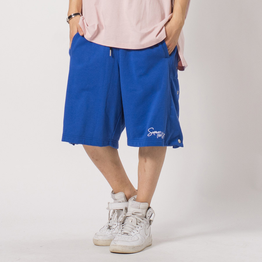裏毛サイドスナップジムショーツ メンズ ショートパンツ ワイドパンツ ビッグシルエット ストリート系 韓国ファッション 韓国系 RE730 セブンサーティー | RE730 | 03