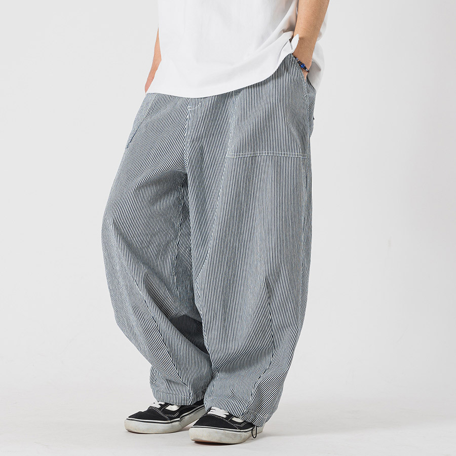 バルーンシルエットベイカーパンツ メンズ ワイドパンツ ビッグシルエット オーバーサイズ ストリート系 韓国ファッション 韓国系 RE730 セブンサーティー | RE730 | 06
