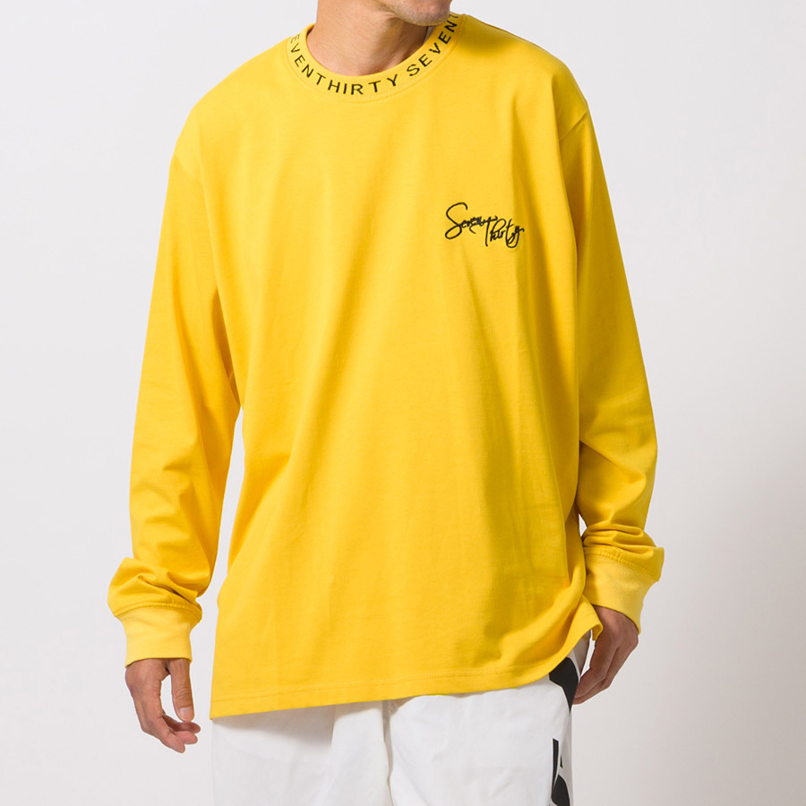 ロゴリブロングスリーブTシャツ メンズ ビッグシルエット オーバーサイズ ストリート系 韓国ファッション 韓国系 RE730 セブンサーティー | RE730 | 02