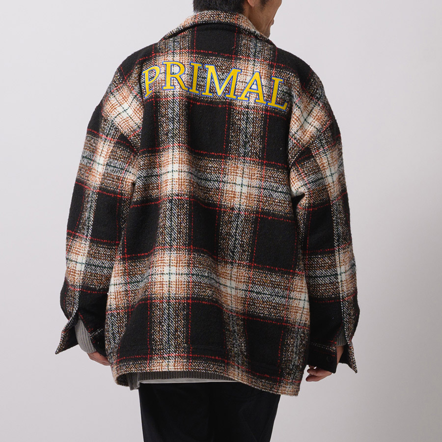 オンブレーチェックフルジップジャケット メンズ ビッグシルエット オーバーサイズ ストリート系 韓国ファッション 韓国系 RE730 セブンサーティー | RE730 | 02