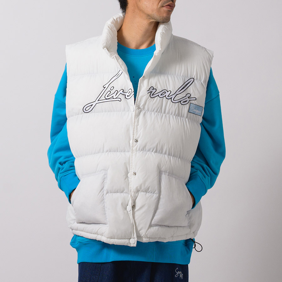 ナイロン中綿ベスト メンズ ビッグシルエット オーバーサイズ ストリート系 韓国ファッション 韓国系 RE730 セブンサーティー | RE730 | 01