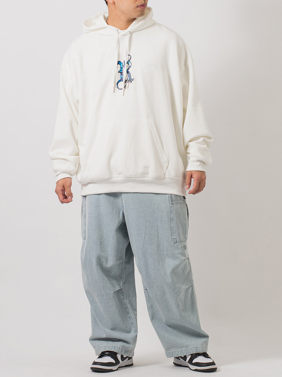 ビッグロゴプルパーカー メンズ ビッグシルエット オーバーサイズ ストリート系 韓国ファッション 韓国系 RE730 セブンサーティー | RE730 | 03