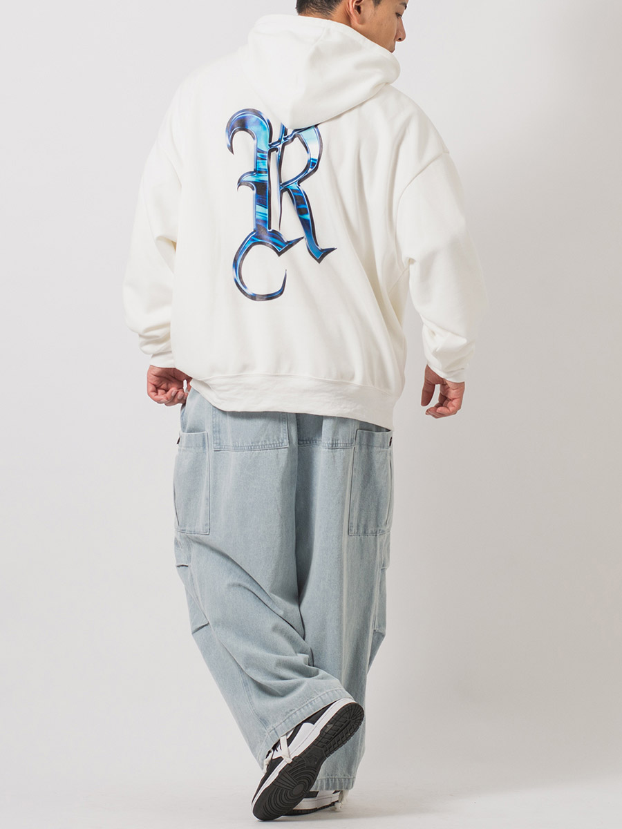 ビッグロゴプルパーカー メンズ ビッグシルエット オーバーサイズ ストリート系 韓国ファッション 韓国系 RE730 セブンサーティー | RE730 | 07