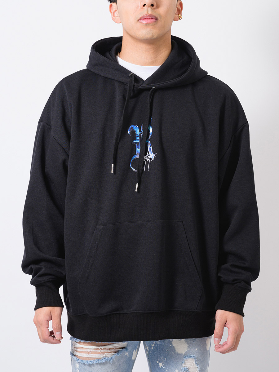 ビッグロゴプルパーカー メンズ ビッグシルエット オーバーサイズ ストリート系 韓国ファッション 韓国系 RE730 セブンサーティー | RE730 | 13